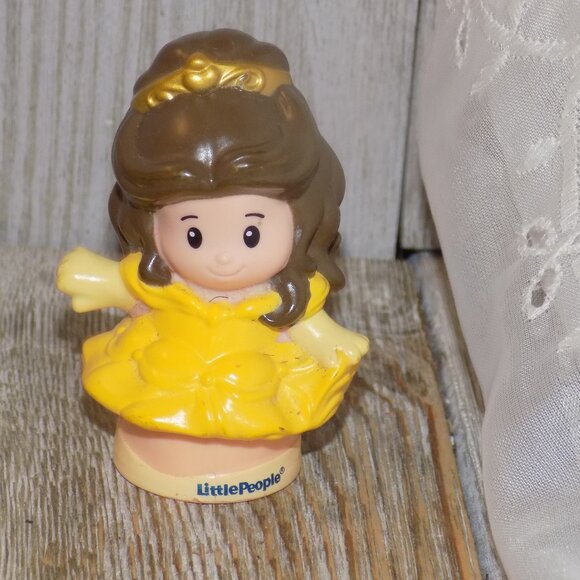 Fisher Price Little People Figure Princess Belle  2014 Mattel  TOY CAKE TOPPER * - Picture 1 of 6